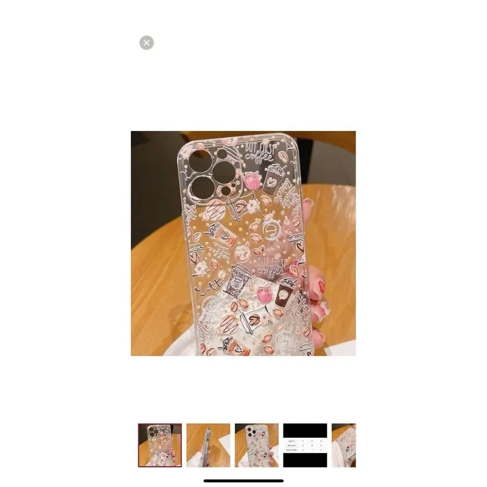 iPhone 13 Case Coffee Lover Barista Phone Clear Gift